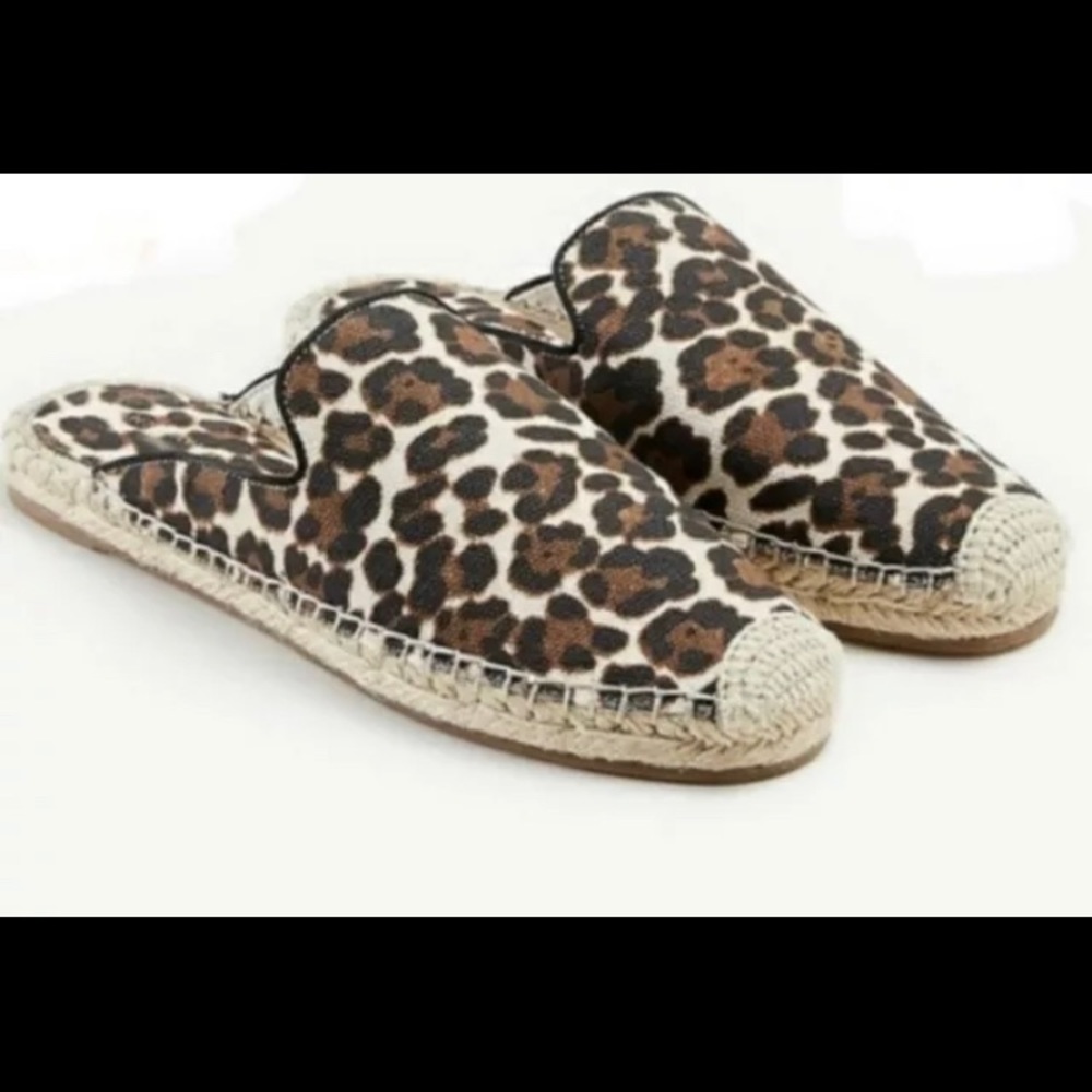 NEW IN BOX Ann Taylor Leopard Espadrilles, Size 8
